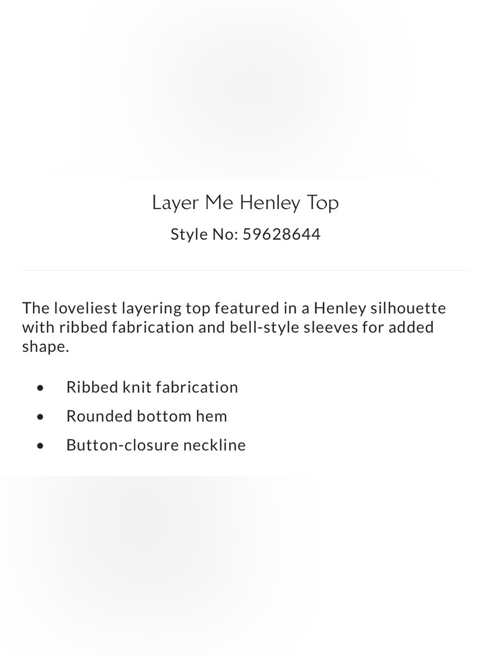 Free People Layer Me Henley Top - Picture 4 of 4